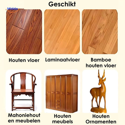 Leer en Hout Herstelbalsem met Krasverwijderaar en Applicatieborstel