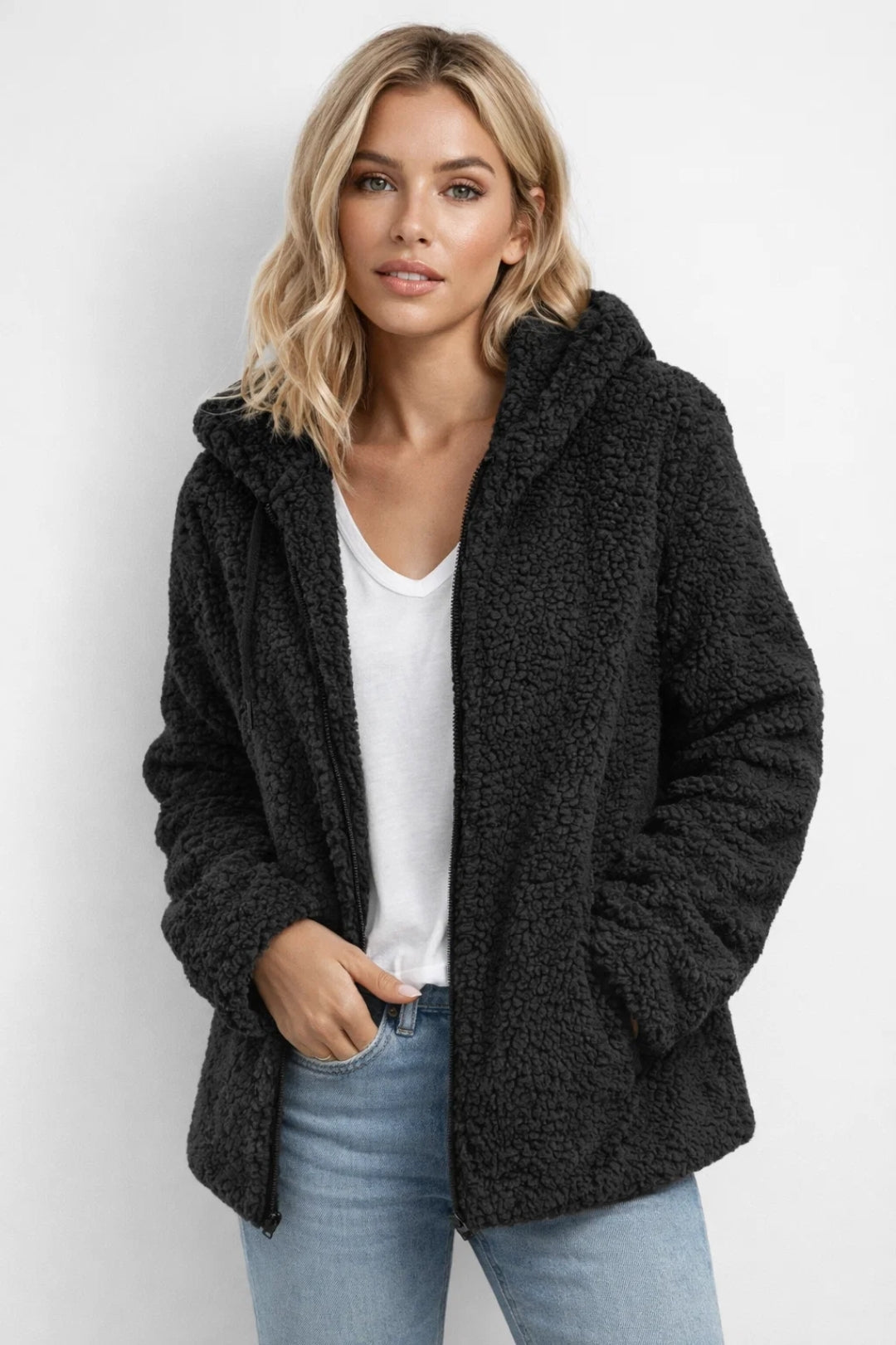 Dames Vest Met Capuchon Comfortabel Lente Collectie