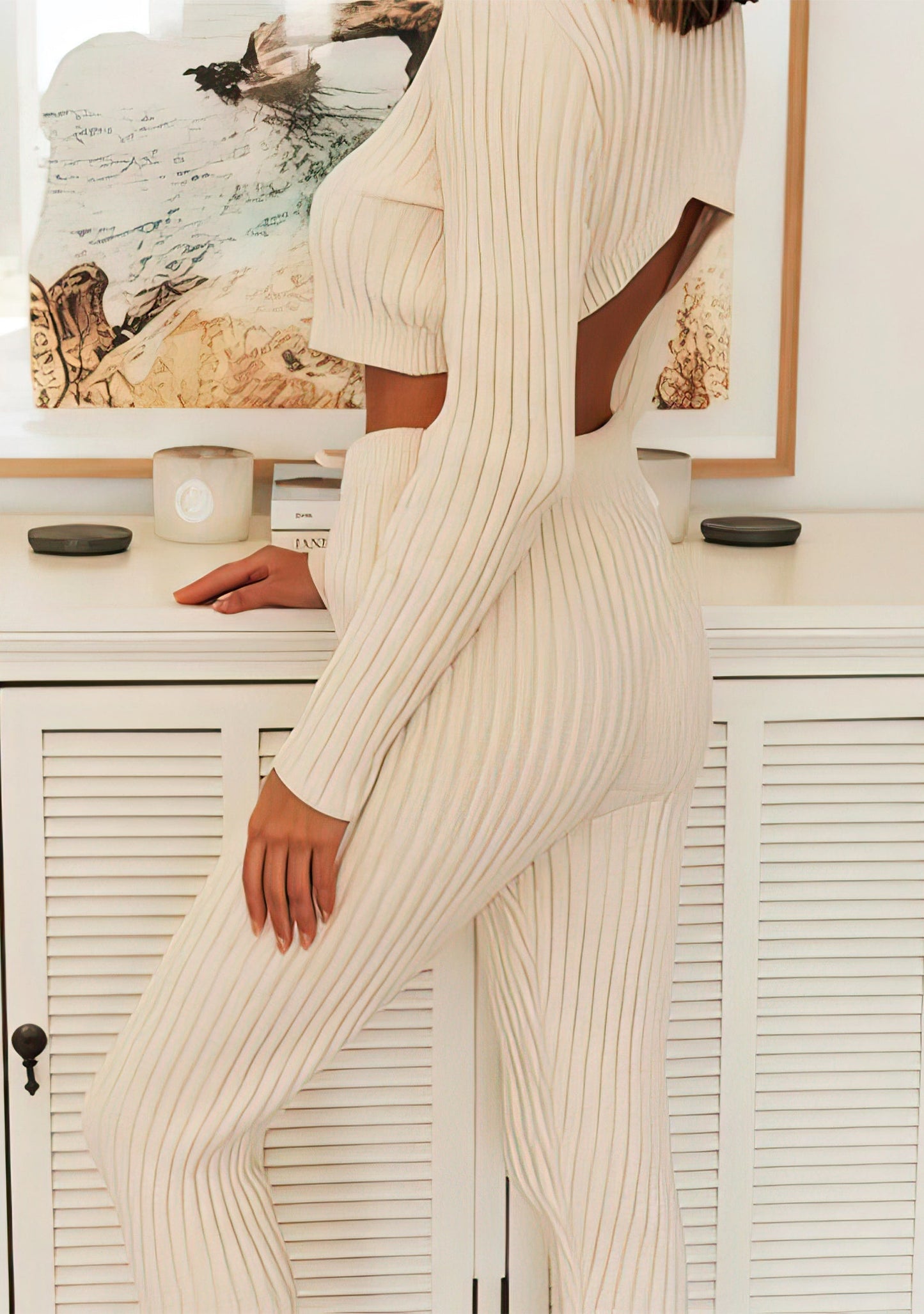 Vrouwelijke 2-Delige Set Casual StijlvolJurk Broek