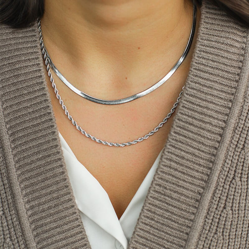 Gouden Ketting Roestvrij Staal 45cm Goudkleurig Model
