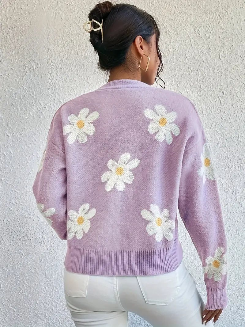 Elegante Trui met Knopen voor Vrouw