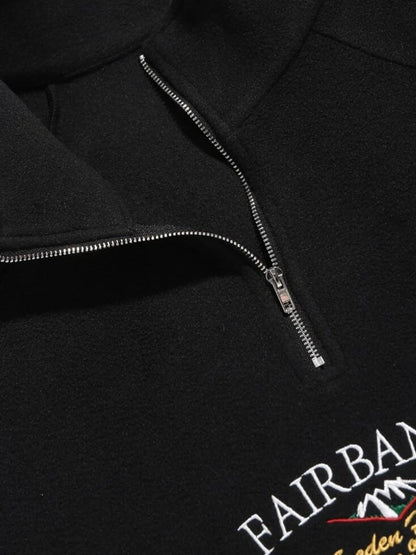 Vintage Fairbanks Zipper in de kleur Zwart voor dames in stijl ideaal voor de herfst.