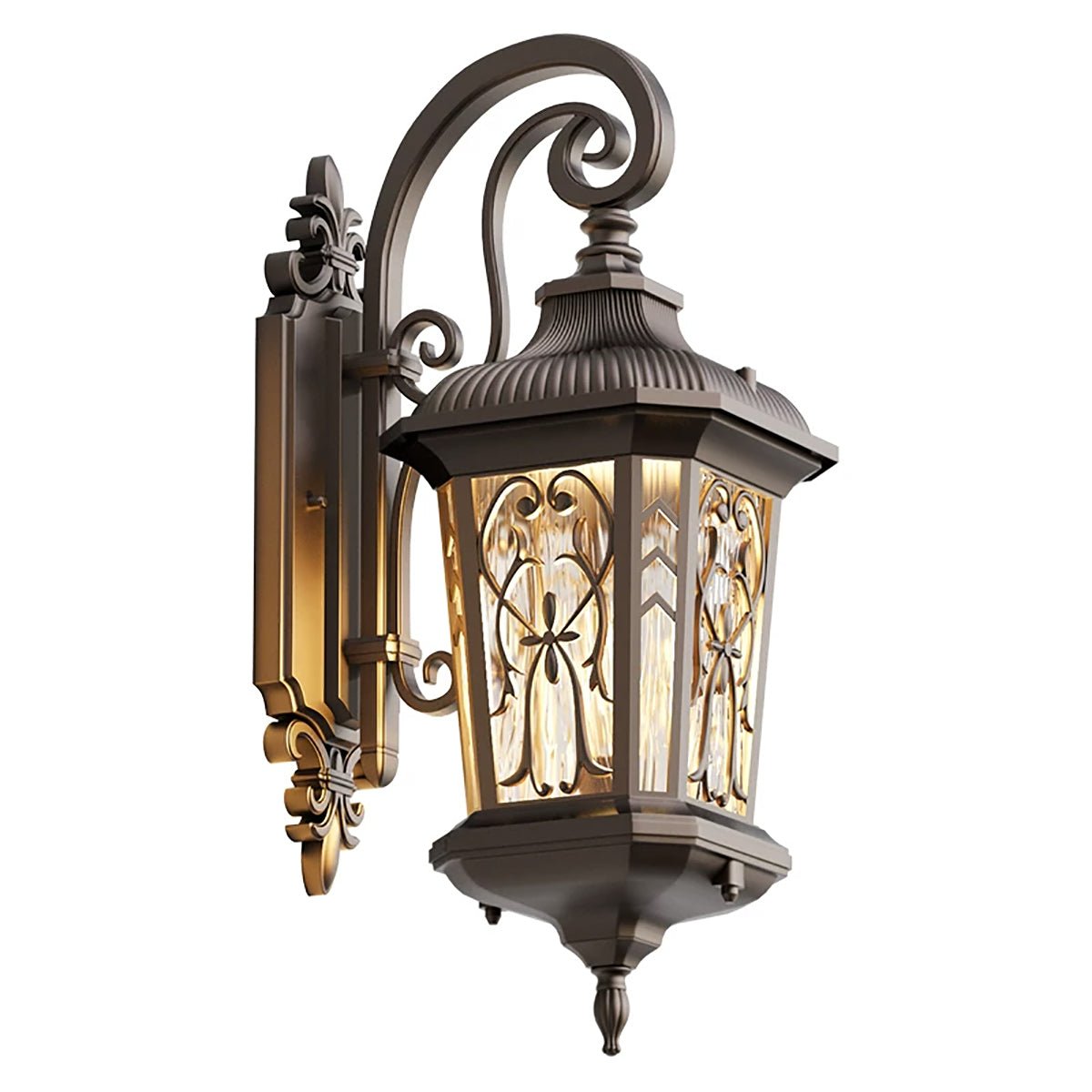 Buitenlamp Vintage Lantaarn Aluminium Bronskleur IP56 E27 Veranda Gevel Klassieke Muurlamp Tuin