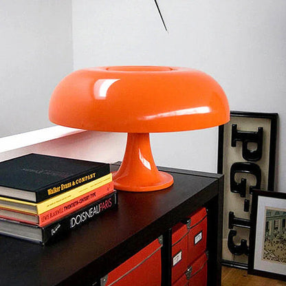 Tafellamp Retro Paddenstoel Italiaans Design PVC 28cm Warm Licht