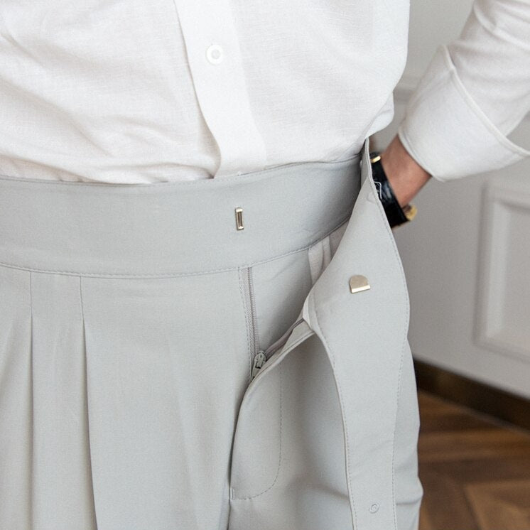 Heren Broek Casual Met Gesp voor Alledaagse Dracht