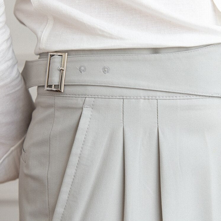 Heren Broek Casual Met Gesp voor Alledaagse Dracht