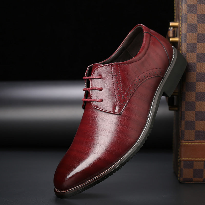 Leren Heren Schoenen Derby Stijl Comfortabel