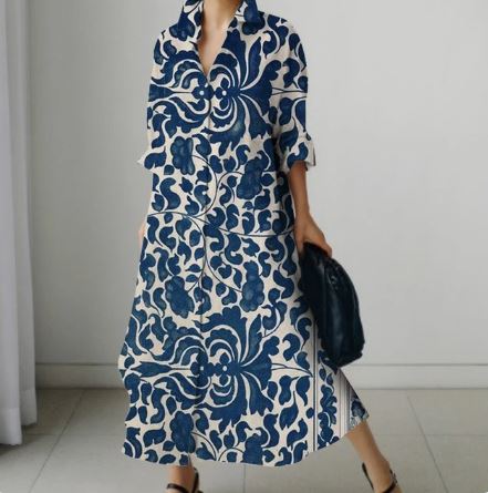 Vrouwelijke Zomerjurk Bloemenprint Jurk voor Dames