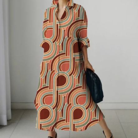 Dames Overhemdjurk Kort Mouw Elegante Stijl