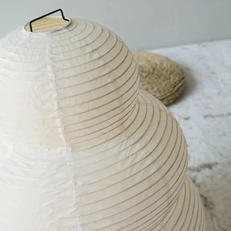 Wabi Sabi Vloerlamp van Rispapier – Kunstnerische Design Lamp met Verstelbaar Statief