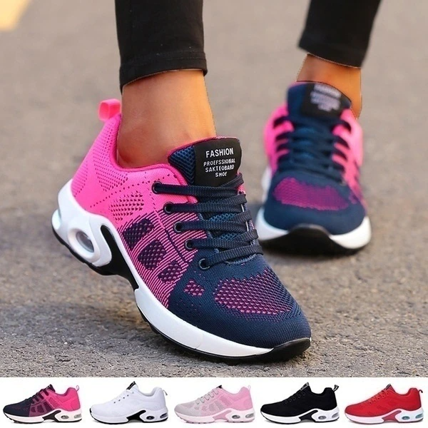 Walkers | Orthopedische Vrouwen Loop Schoenen in de kleur Rood voor dames in stijl geschikt voor alle seizoenen.
