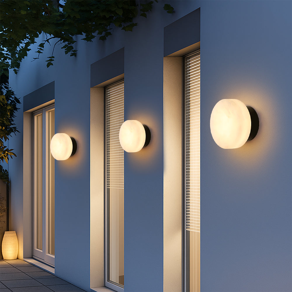 Marmeren Wandverlichting met Scandinavische Elegantie – Premium Natuursteen & Zachte LED