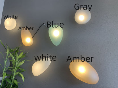 Moderne Glazen Wandlamp met Sfeervolle Ovale Kap – Stijlvolle Minimalistische Verlichting voor Hal Slaapkamer Woonkamer