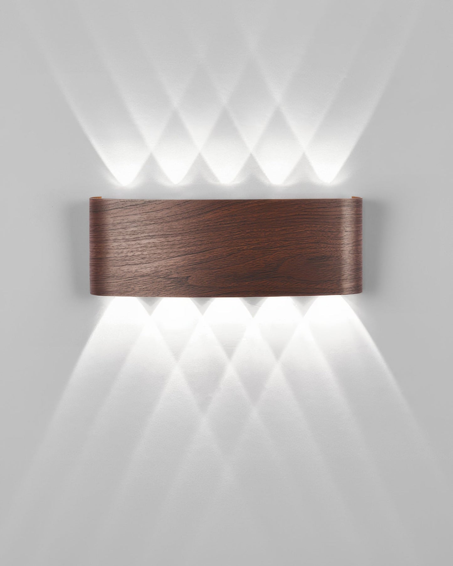 Wandlamp LED houtlook 10W warm wit 3000K binnen buiten IP65 wandverlichting modern design
