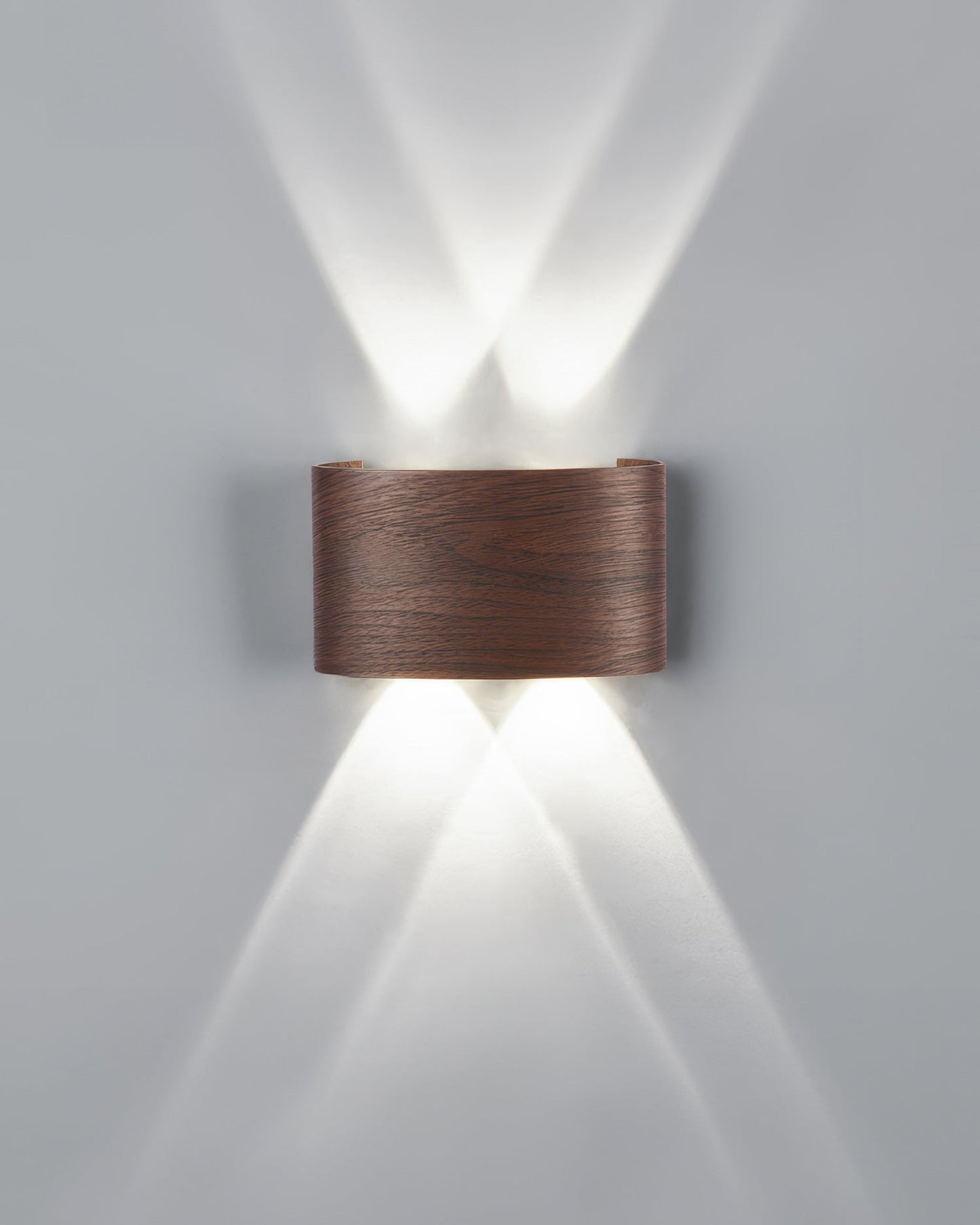 Wandlamp LED houtlook 10W warm wit 3000K binnen buiten IP65 wandverlichting modern design