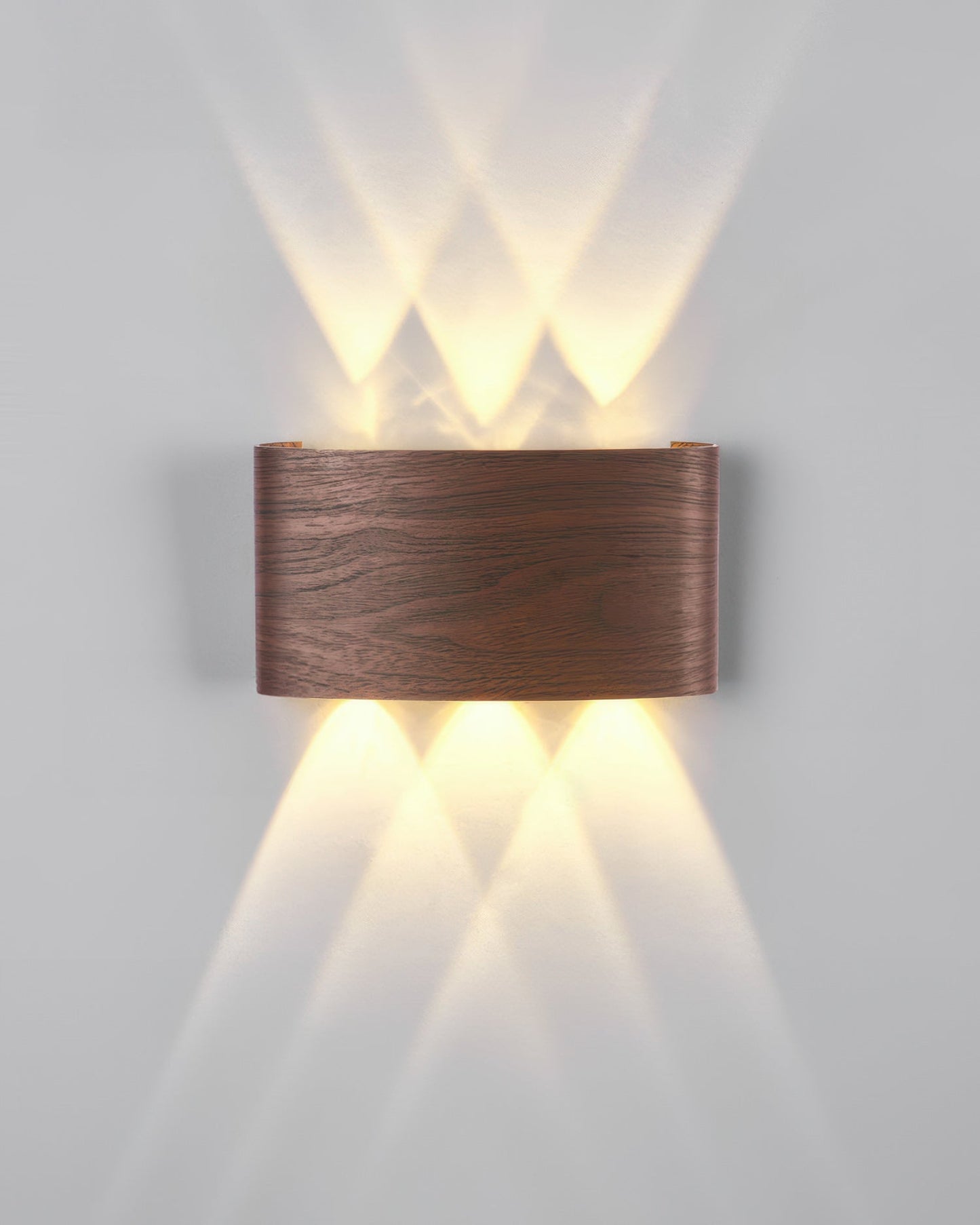 Wandlamp LED houtlook 10W warm wit 3000K binnen buiten IP65 wandverlichting modern design