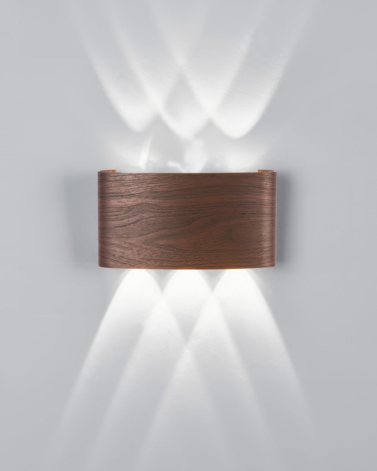 Wandlamp LED houtlook 10W warm wit 3000K binnen buiten IP65 wandverlichting modern design