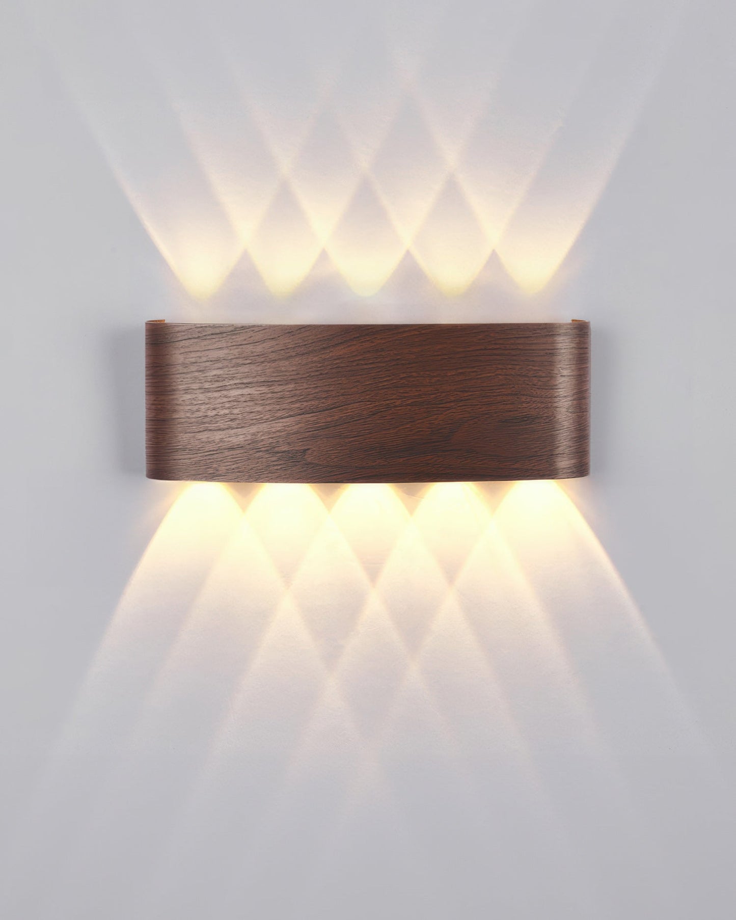 Wandlamp LED houtlook 10W warm wit 3000K binnen buiten IP65 wandverlichting modern design
