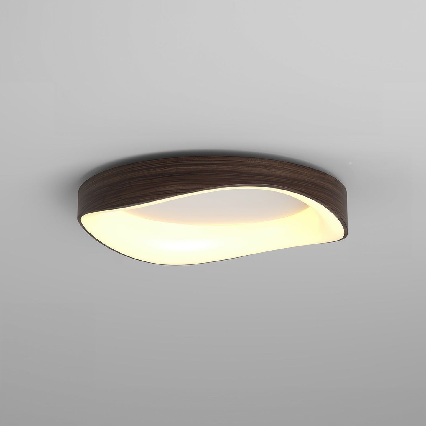 Plafondlamp LED Houtlook Scandinavisch Acryl IJzer Woonkamer Slaapkamer 40 50 60cm