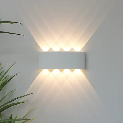 LED Wandlamp IP65 Binnen Buiten Gevellamp Patio Gang Up Down Light Zwart Wit