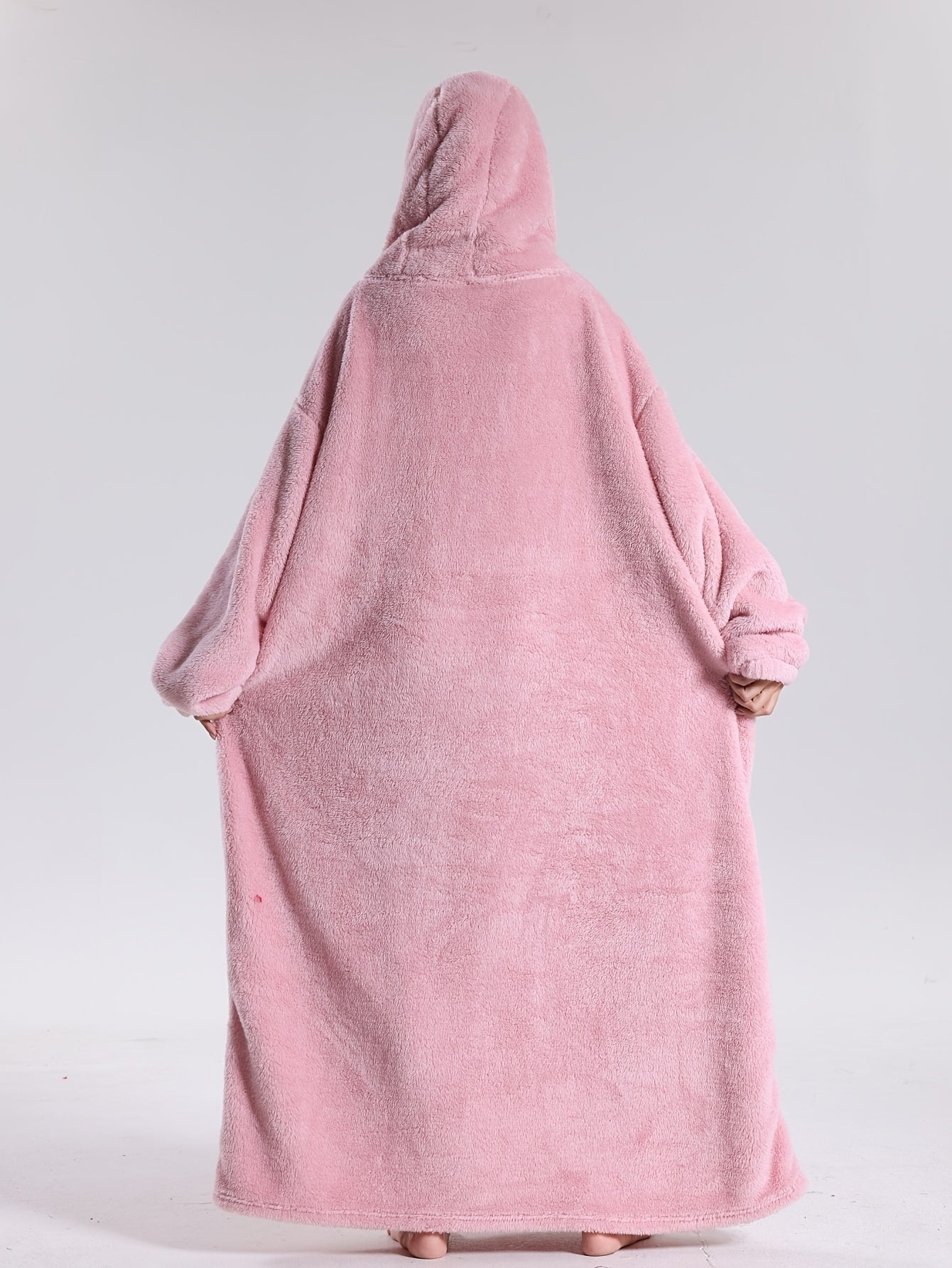 Draagbare Hoodie Deken met Mouwen en Capuchon Warm Fleece voor Bank Bed TV Kijken Luieren Ontspannen