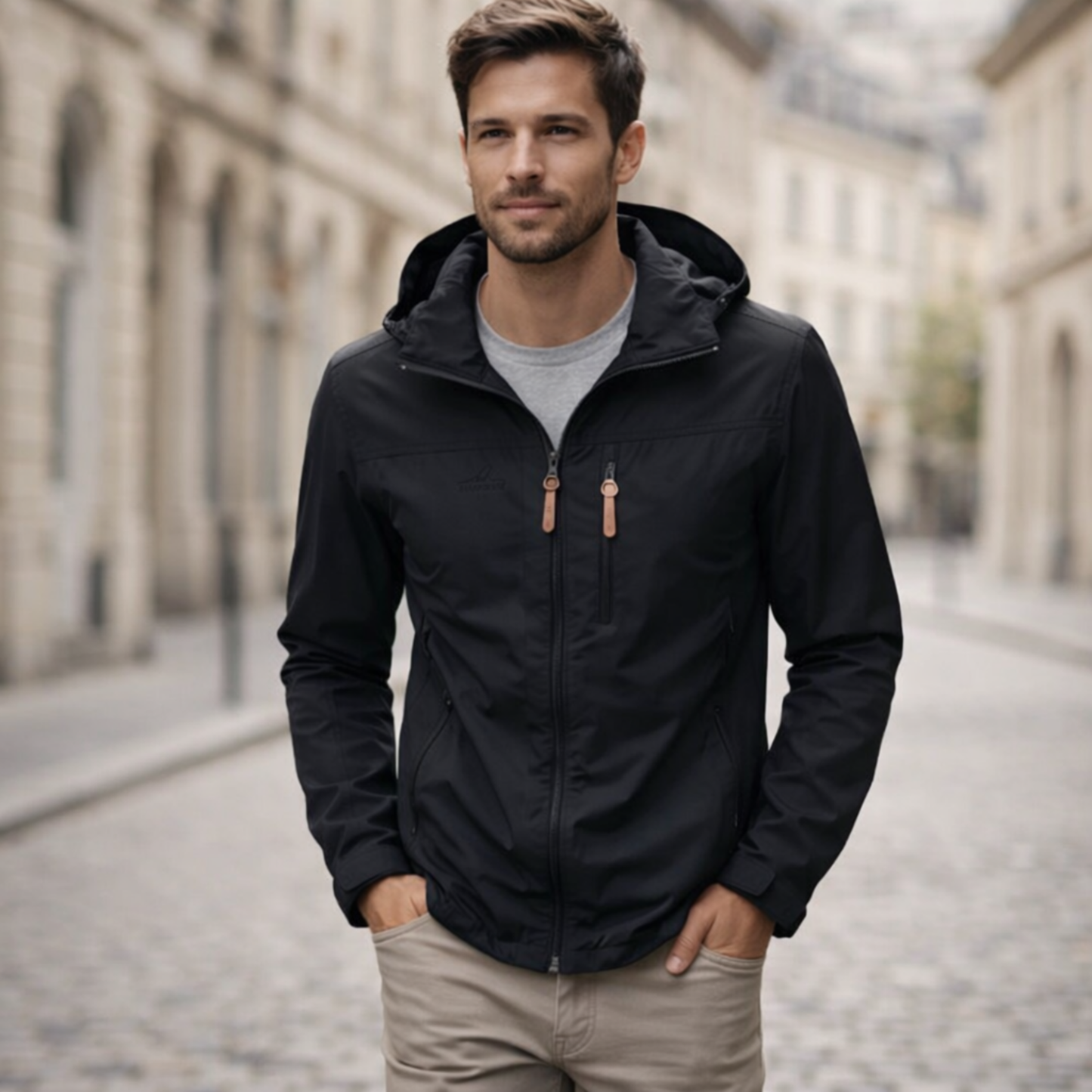 Weerbestendige herenjack voor outdoor – Wind- en waterdicht – All-weather bescherming