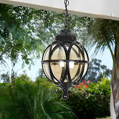 Buitenhanglamp Bol Aluminium Zwart E27 Tuin Retro Ronde Buitenlamp Ketting Verstelbaar Veranda Balkon Buitenverlichting Lantaarn