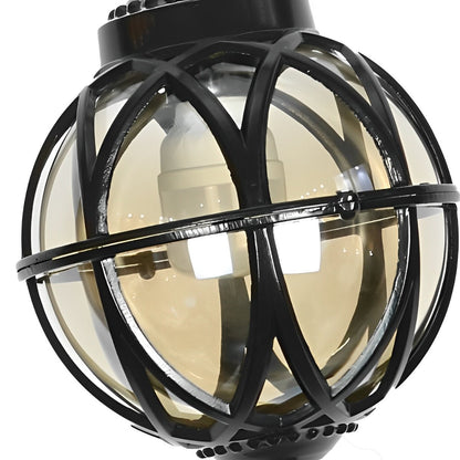 Buitenhanglamp Bol Aluminium Zwart E27 Tuin Retro Ronde Buitenlamp Ketting Verstelbaar Veranda Balkon Buitenverlichting Lantaarn