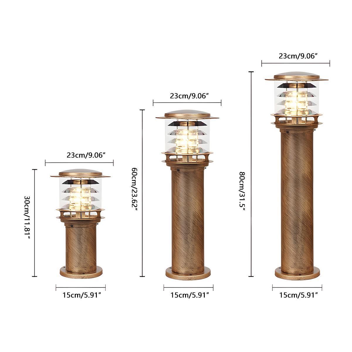 Moderne Waterdichte Buitenlamp Paal Cilinder Led Tuinverlichting IP65 Voor Oprit Pad En Terras