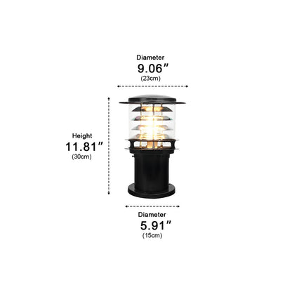 Moderne Waterdichte Buitenlamp Paal Cilinder Led Tuinverlichting IP65 Voor Oprit Pad En Terras