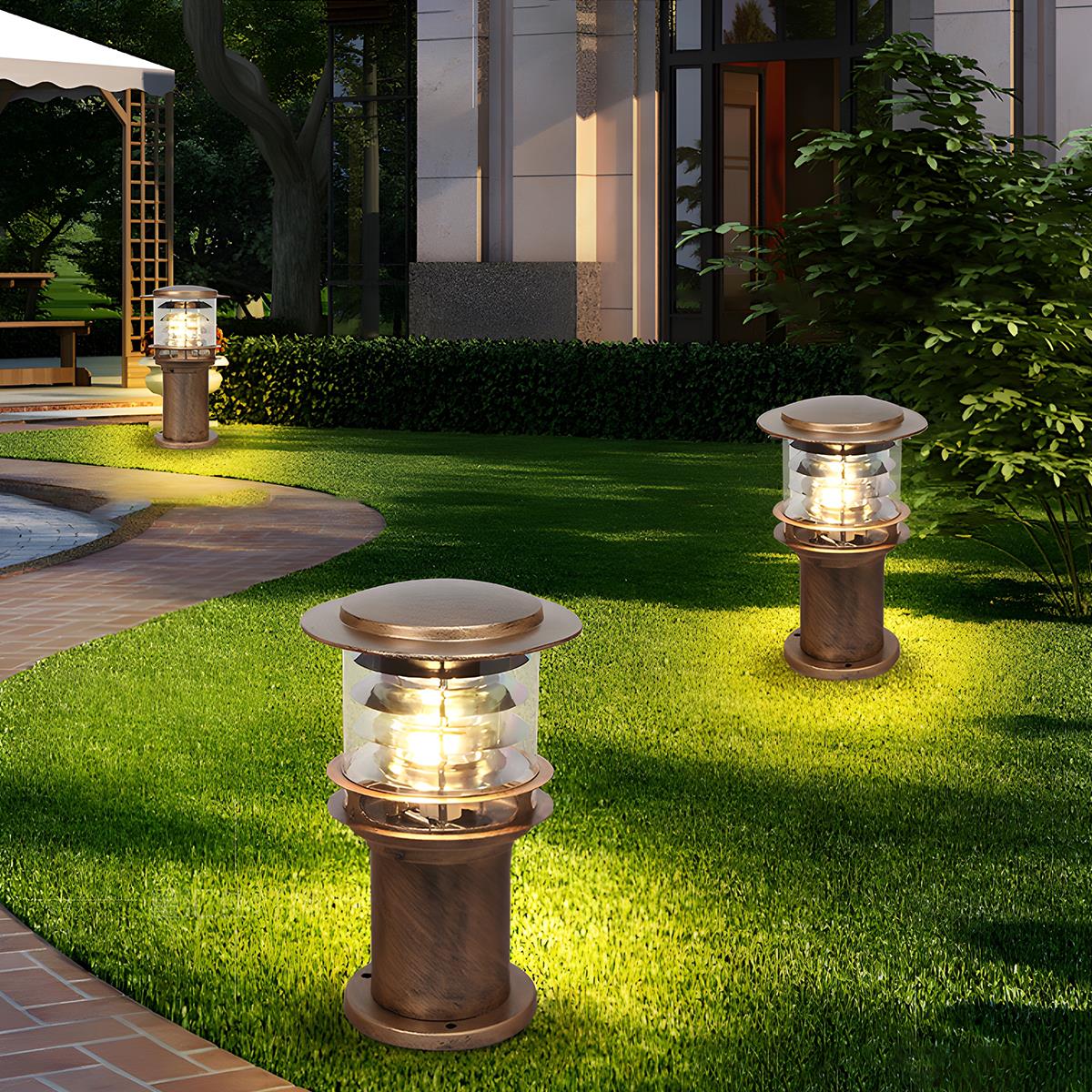 Moderne Waterdichte Buitenlamp Paal Cilinder Led Tuinverlichting IP65 Voor Oprit Pad En Terras