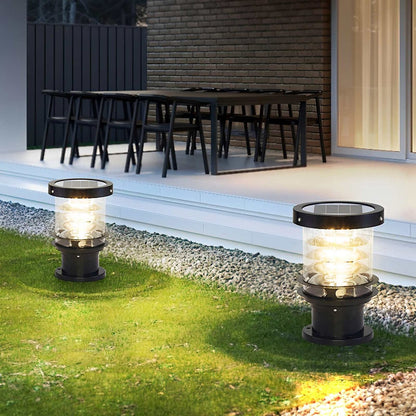 Moderne Waterdichte Buitenlamp Paal Cilinder Led Tuinverlichting IP65 Voor Oprit Pad En Terras