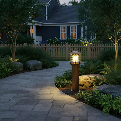 Moderne Waterdichte Buitenlamp Paal Cilinder Led Tuinverlichting IP65 Voor Oprit Pad En Terras