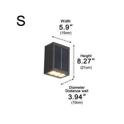 Buitenlamp LED Wandlamp IP65 Aluminium Antraciet Op- en Neerwaarts Licht Gevel Tuin Oprit Terras Buitenverlichting Modern
