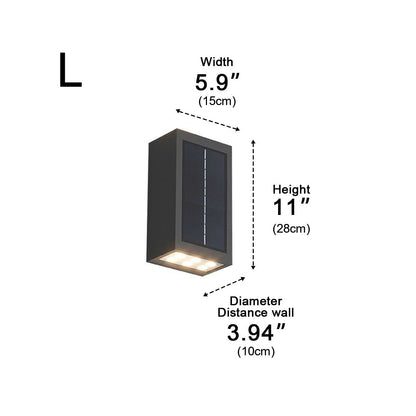 Buitenlamp LED Wandlamp IP65 Aluminium Antraciet Op- en Neerwaarts Licht Gevel Tuin Oprit Terras Buitenverlichting Modern