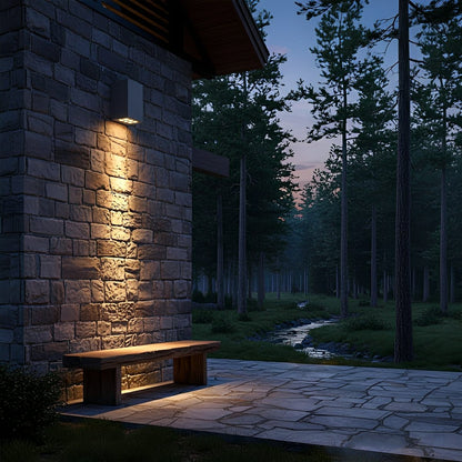 Buitenlamp LED Wandlamp IP65 Aluminium Antraciet Op- en Neerwaarts Licht Gevel Tuin Oprit Terras Buitenverlichting Modern