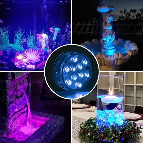 Onderwater LED Lamp IP68 Waterdicht met Afstandsbediening 16 Kleuren voor Zwembad Vijver Fontein Aquarium