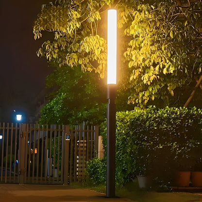 Tuinpaal Lamp Aluminium Zwart 6W IP55 Tuin Pad Verlichting Staande Buitenlamp Sokkel Paalverlichting Oprijlaan Binnenhof
