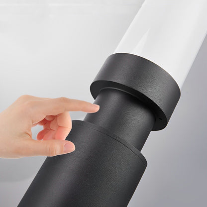 Tuinpaal Lamp Aluminium Zwart 6W IP55 Tuin Pad Verlichting Staande Buitenlamp Sokkel Paalverlichting Oprijlaan Binnenhof