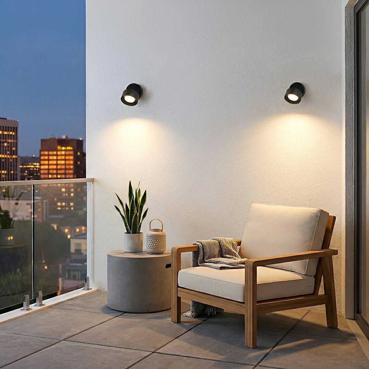 Buiten LED Wandspot Aluminium Zwart 360° Draaibaar IP65 Gevel Tuin Opbouwspot Verstelbaar Buitenlamp Porch Veranda
