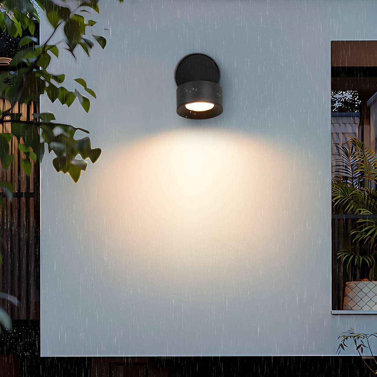 Buiten LED Wandspot Aluminium Zwart 360° Draaibaar IP65 Gevel Tuin Opbouwspot Verstelbaar Buitenlamp Porch Veranda