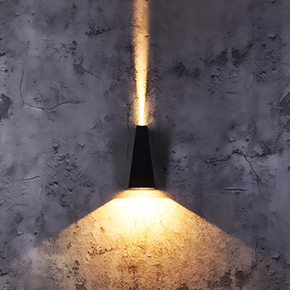Buitenwandlamp LED Up Down Aluminium Zwart IP65 Gevel Terras Veranda Warmwit 3000K Wandspot Buitenverlichting Modern Sfeerlamp