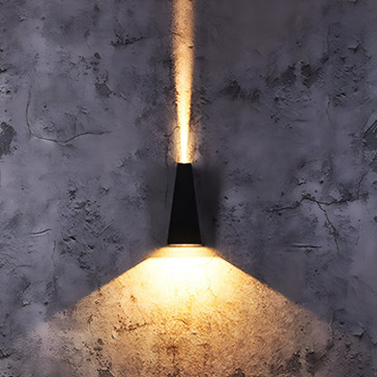 Buitenwandlamp LED Up Down Aluminium Zwart IP65 Gevel Terras Veranda Warmwit 3000K Wandspot Buitenverlichting Modern Sfeerlamp