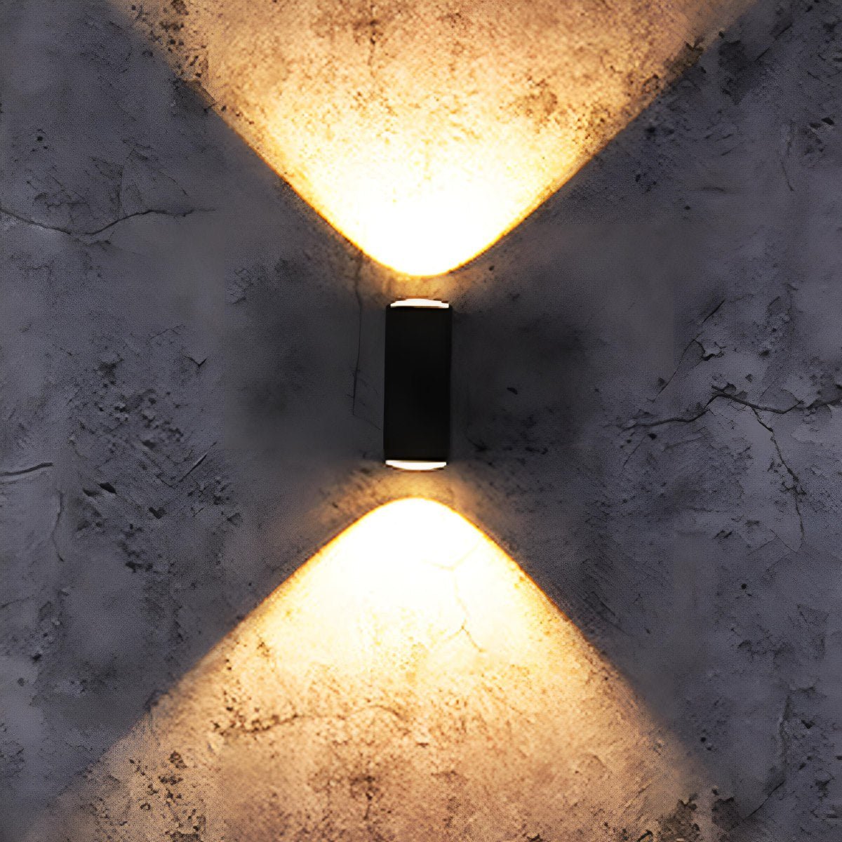 Buitenwandlamp LED Up Down Aluminium Zwart IP65 Gevel Terras Veranda Warmwit 3000K Wandspot Buitenverlichting Modern Sfeerlamp