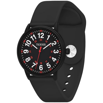 Waterdicht Verpleegkundige Horloge met Clip – 12/24-uurs Tijdweergave en Lichtgevende Wijzerplaat