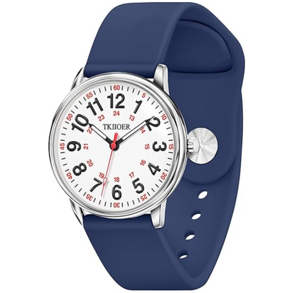 Waterdicht Verpleegkundige Horloge met Clip – 12/24-uurs Tijdweergave en Lichtgevende Wijzerplaat