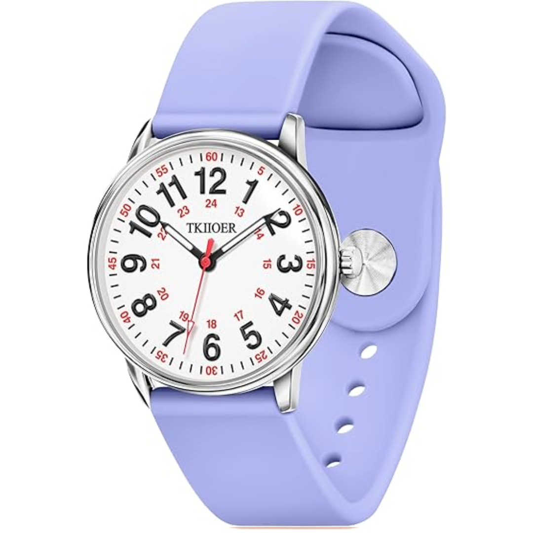 Waterdicht Verpleegkundige Horloge met Clip – 12/24-uurs Tijdweergave en Lichtgevende Wijzerplaat