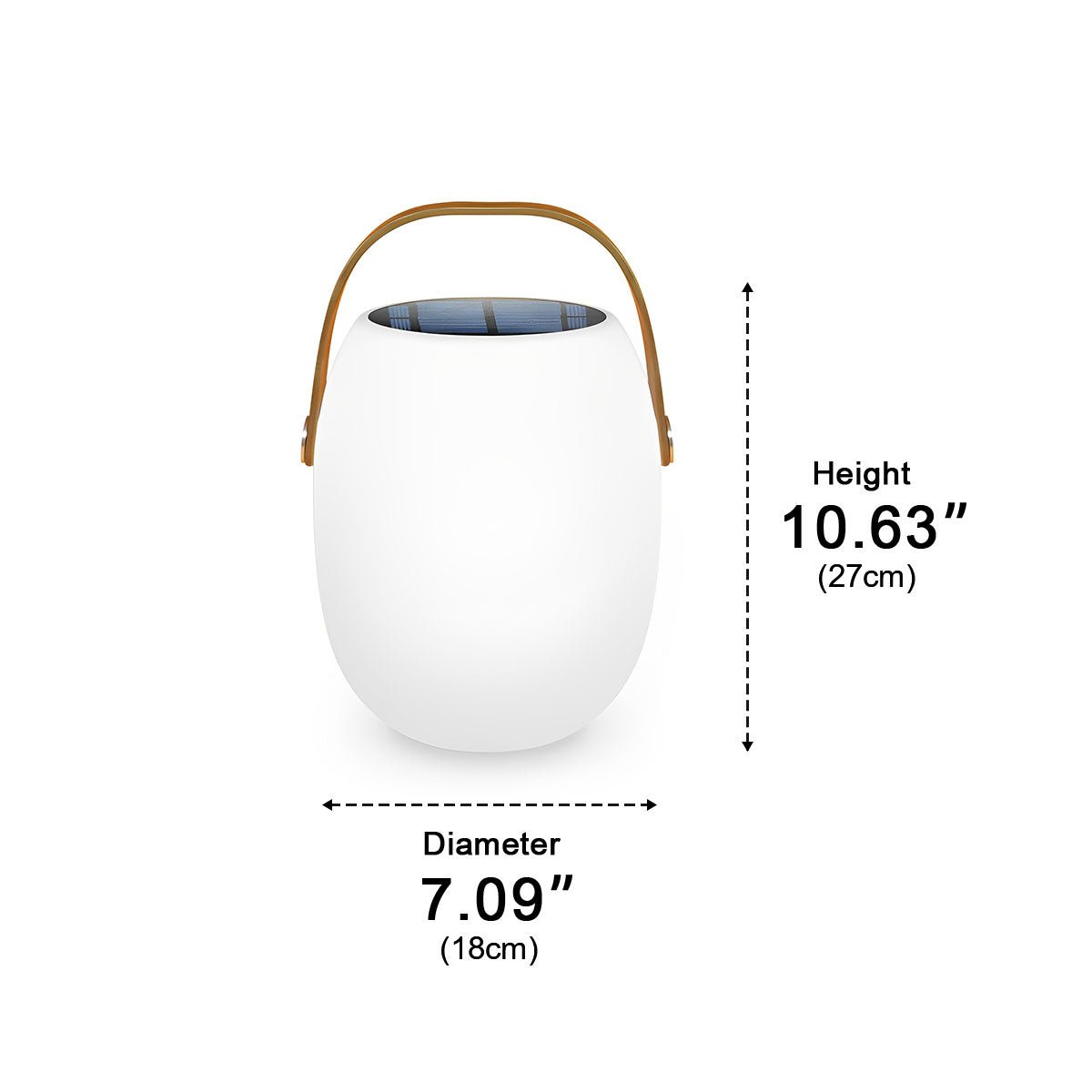 Tafellamp Buiten Draagbaar Solar LED Wit Tuin Terras PE Hengsel Warmwit 3000K Oplaadbaar Lantaarn Sfeerverlichting Camping Balkon