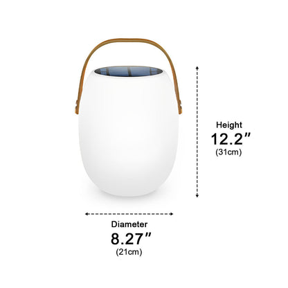 Tafellamp Buiten Draagbaar Solar LED Wit Tuin Terras PE Hengsel Warmwit 3000K Oplaadbaar Lantaarn Sfeerverlichting Camping Balkon