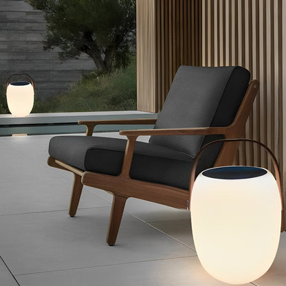 Tafellamp Buiten Draagbaar Solar LED Wit Tuin Terras PE Hengsel Warmwit 3000K Oplaadbaar Lantaarn Sfeerverlichting Camping Balkon